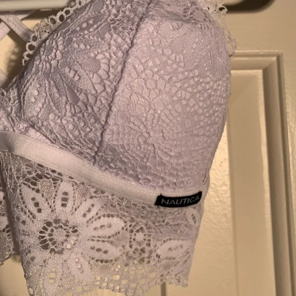 Nautica Intimates White Lace Bralette